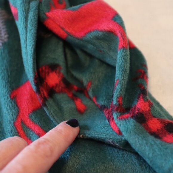 Stafford Men's Fleece Green Deer Design Lounge/Sleep Pants Size Medium Cozy - Picture 7 of 11